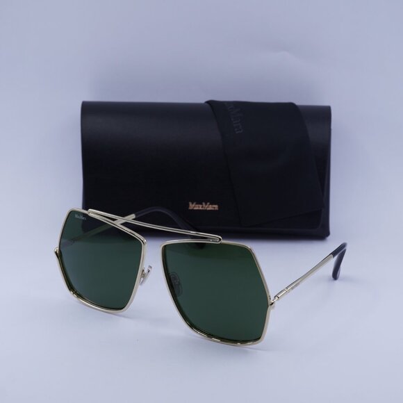 MaxMara ELSA MM0006 08A Geometric Sunglasses - Ruthenium/Smoke - Picture 6 of 14